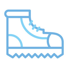  Boot, Camping, High, Man, Shoes, Fashion,  Icon, Line color style icon vector illustration, Suitable for website, mobile app, print, presentation, infographic and any other project.