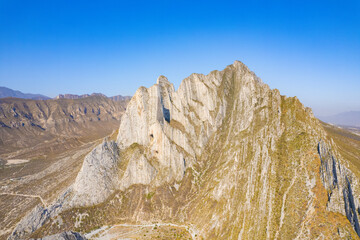 Aerial View of the Huasteca in Monterrey, Mexico