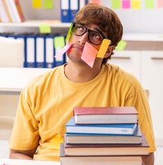 Student preparing for exams with many conflicting priorities