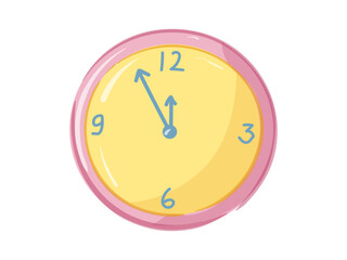 hand drawn wall clock