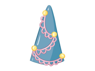 hand drawn party hat illustration