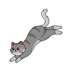 Cute cat vector illustration for your asset design