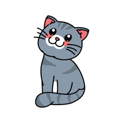 Cute cat vector illustration for your asset design