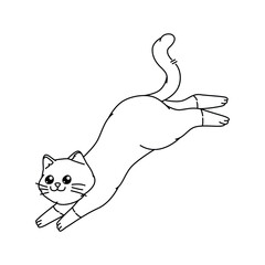 Cute cat vector illustration for your asset design