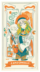  Tarot Anime Girl Blonde