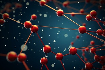 Carbon-based molecules. Generative AI