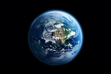 Naklejka na ściany i meble Earth with atmosphere, transparent PNG file - elements provided by NASA. Generative AI
