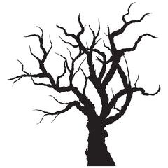trees silhouettes. Black silhouettes of trees halloween