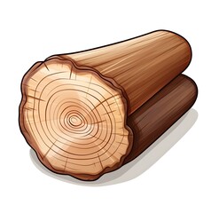 Wood texture illustration on white background
