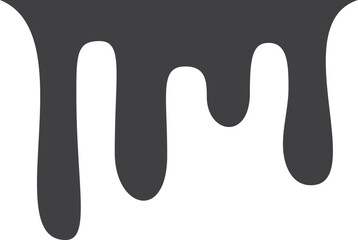 Black paint drops. Dripping liquid. Ink fluid