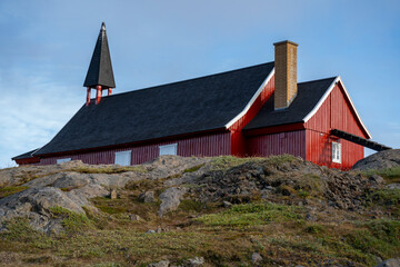 church in Taliisaq city of Greenland