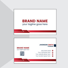 Modern corporate business card design template
