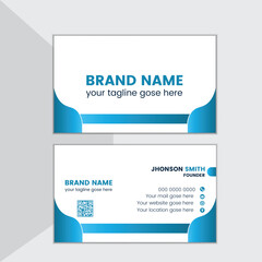 Modern corporate business card design template
