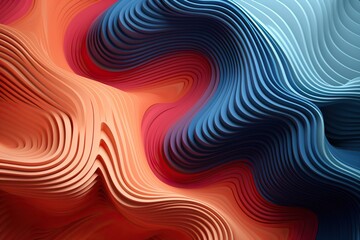 Abstract 3d background. Fancy shapes in different colors.