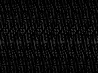 Black abstract background design. Modern wavy lines (guilloche curves) pattern in monochrome colors. Premium line texture for banner, business background. Dark horizontal vector template.