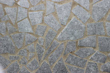 조각난 타일로 만든 바닥면 패턴