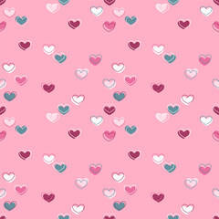 seamless pattern with hearts