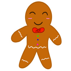 Christmas cartoon character cookies placed on a white background