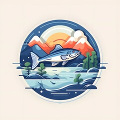 Fototapeta premium Fish icon