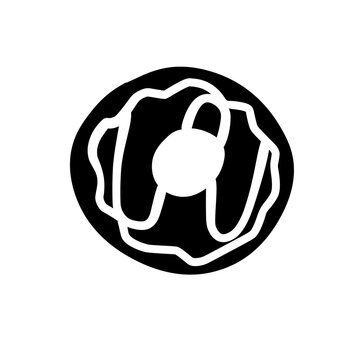 recommend clip art: donut silhouette icon