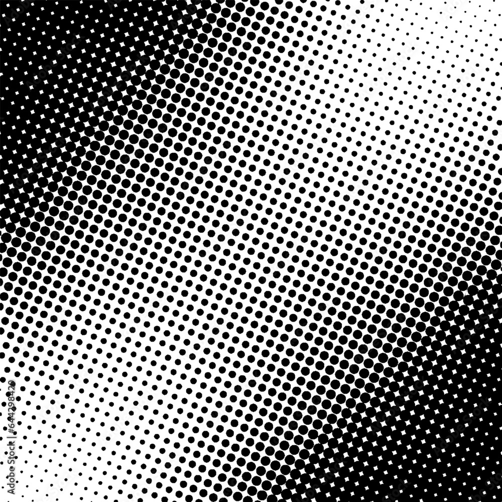 Poster diagonal gradient black fade texture. halftone effect