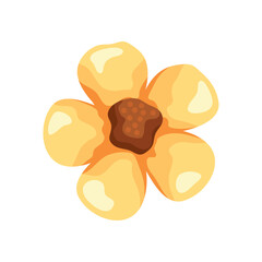 yellow flower watercolor icon