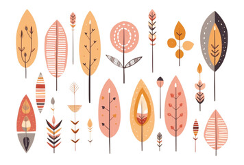 autumn leaves seamless pattern