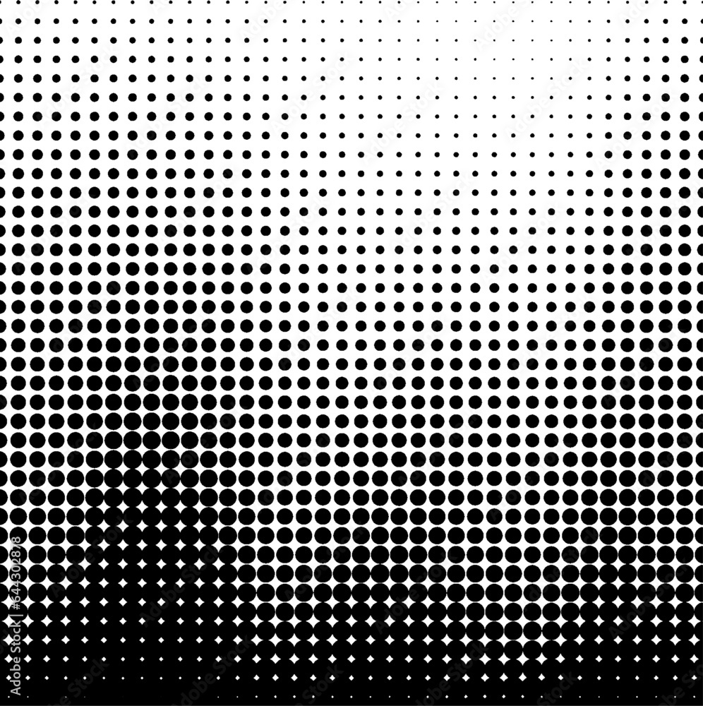 Poster gradient dot pattern. fading halftone stipple noise