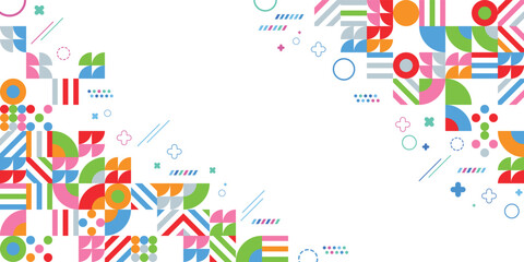 Abstract Shapes Color Geometrical Background