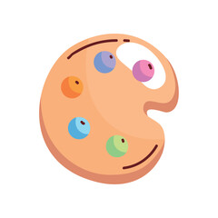 art watercolor palette icon