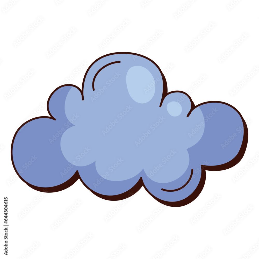 Canvas Prints cloud sky retro icon