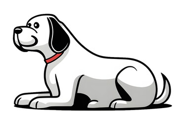 Fototapeta premium Big white dog 