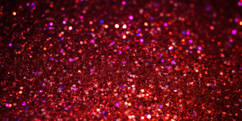 Red glitter christmas background.