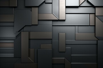 steel background with metallic plates. Generative AI