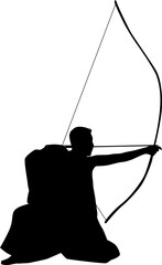 Kyudo silhouette