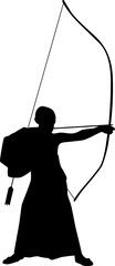 Kyudo silhouette