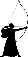 Kyudo silhouette