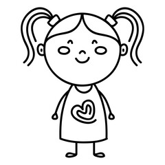 girl doodle icon