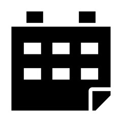 study calendar of islam religious activity solid icon