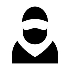 muslim of islam religious activity solid icon