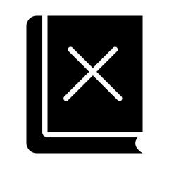 study of islam religious activity solid icon