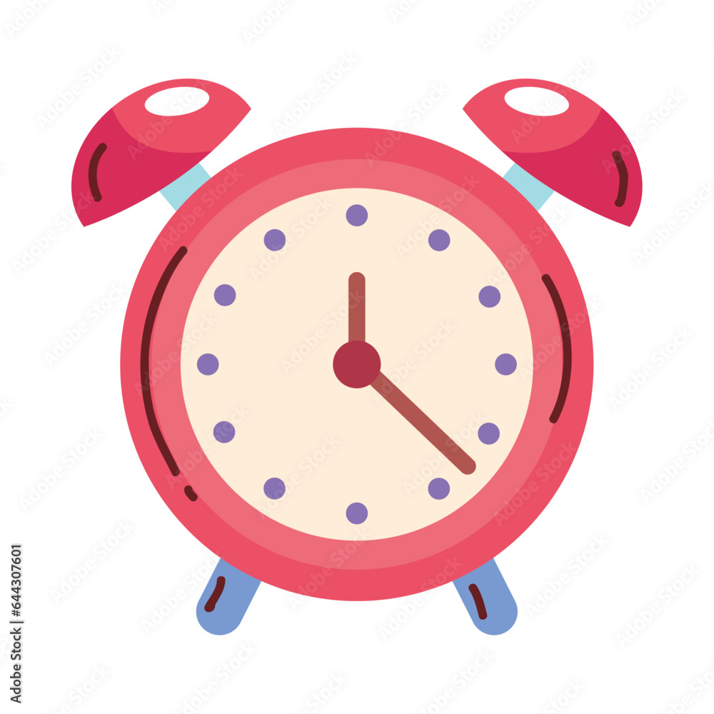 Wall mural alarm clock icon