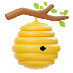 Bee Hive 3D Icon