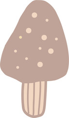 doodle freehand sketch drawing of wild mushroom.