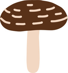 doodle freehand sketch drawing of wild mushroom.