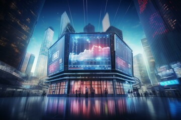 3D rendering displays SPACs IPO for stock shares. Generative AI