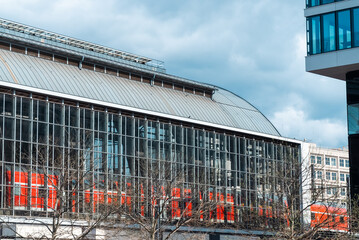 Berlin, Germany: April 19, 2022: Alexanderplatz transport station in the city.