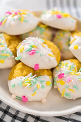 Easter Lemon Cookies with White Chocolate