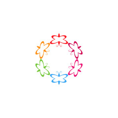 Diversity logo, Unity Minimalist logo vector icon illustration, Multi-Ethnic Group of People Community, Unity, Friendship, and Solidarity