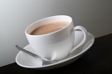 Milk tea cup on table